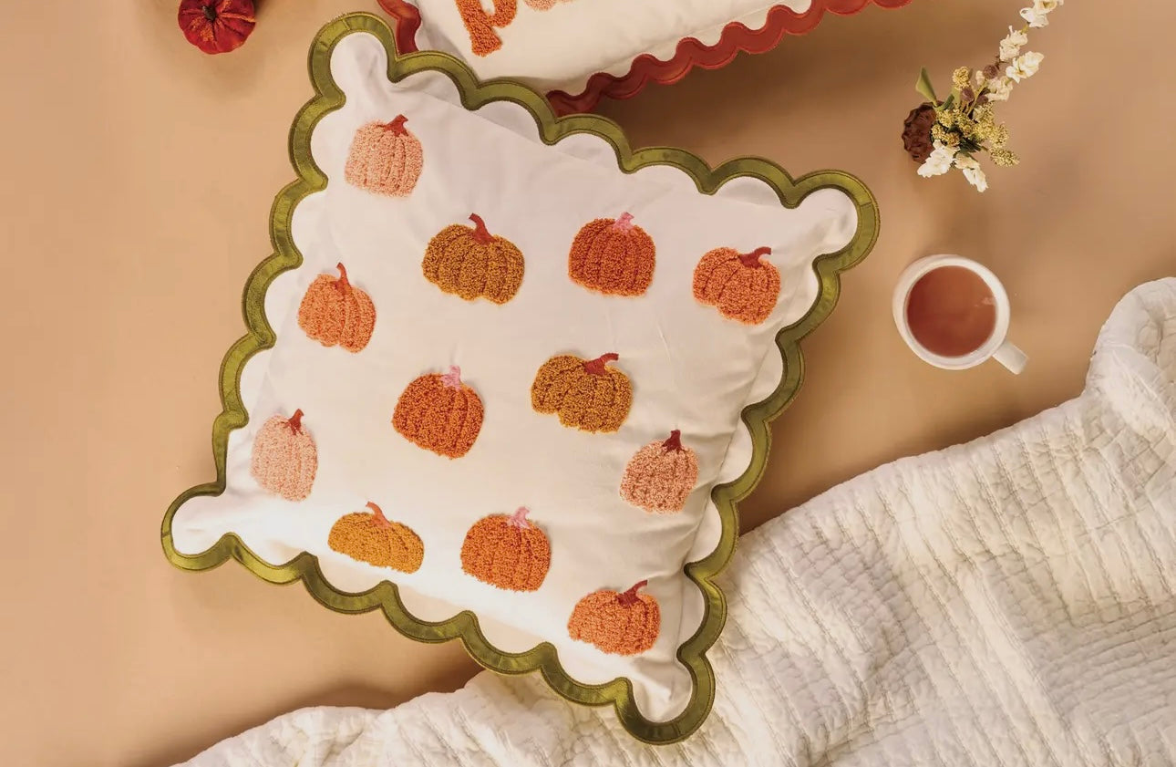 Pumpkin Scalloped Rectangular pillow