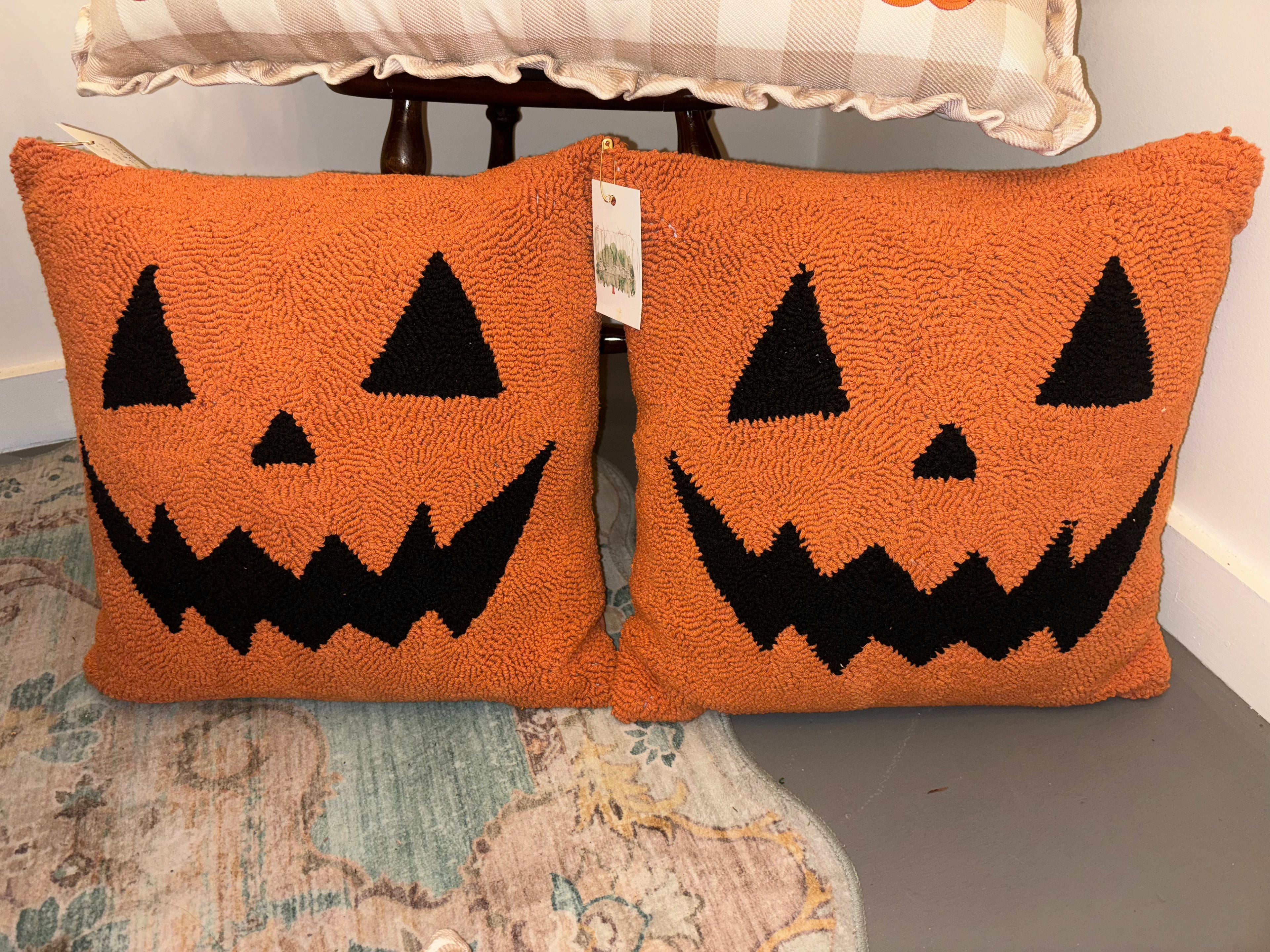 Pumpkin Face Pillow